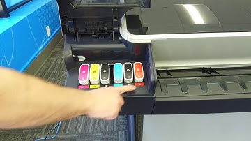 Changing the Ink Cartridge - HP Designjet Z5600 (How to)