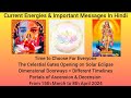 Current energiesinformation  guided messages for solar eclipse15th mar to 8th april 2024 in hindi