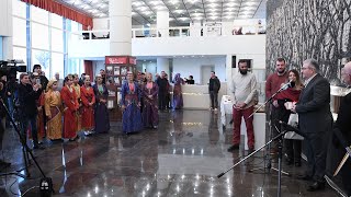 Πρωτοχρονιάτικα κάλαντα στον Δ. Κουτσούμπα από την «Ένωση Ποντίων Αιγάλεω»