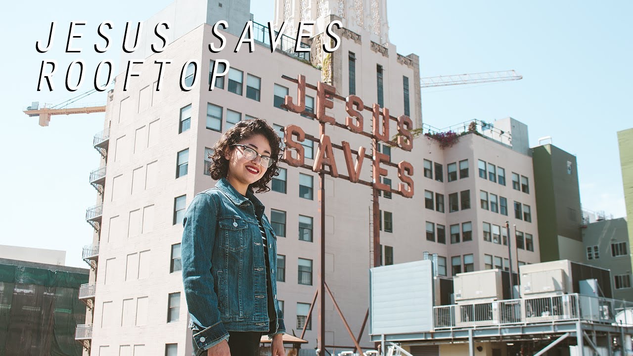 JESUS SAVES SIGN ROOFTOP YouTube