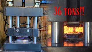 Building a big forge press for blacksmithing