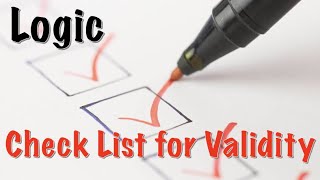 Learning Logic [] 65 [] Check Validity - Five Rules Method