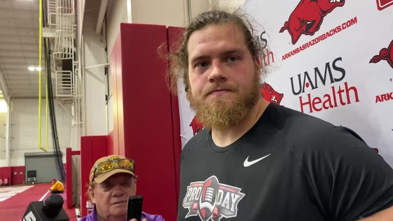 Dalton Wagner discussses results at Arkansas pro day YouTube