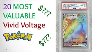 20 Most Valuable VIVID VOLTAGE Pokemon Cards sold on eBay (2021)