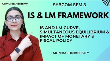 IS & LM framework | introduction and equilibrium| SYBCOM SEM 3| buss eco| #bcom #mumbaiuniversity