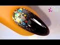 Schwarz BabyBoomer Glitter Nägel 🌸 WOW! WOW! WOW!