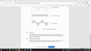 LAB 8: Pulse Amplitude Modulation