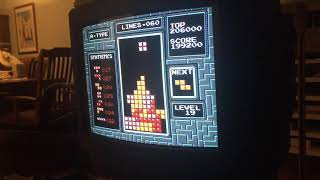 Tense DAS maneuvers to survive - NES Tetris
