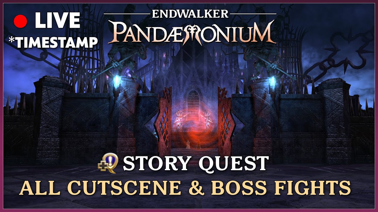 FFXIV ENDWALKER : PANDAEMONIUM Story Quest All Cutscenes & Fights [No Commentary]