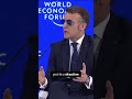 French President Macron Responds To Trump's Tariff Threat In Davos