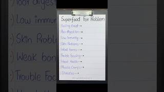 Superfoods for Your Problems Fix Your Health Naturally #education #english #edits #shorts