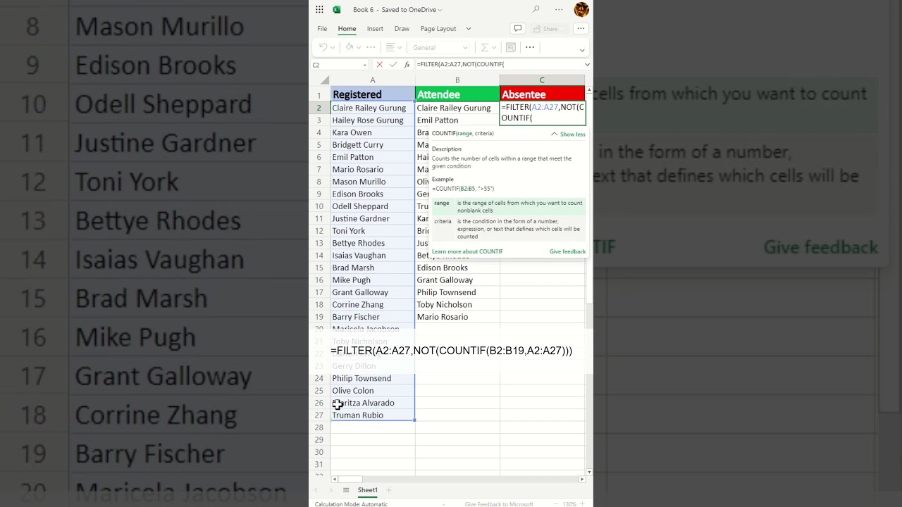 How To Compare Two Lists Find Missing Values In Excel Tips And Tricks