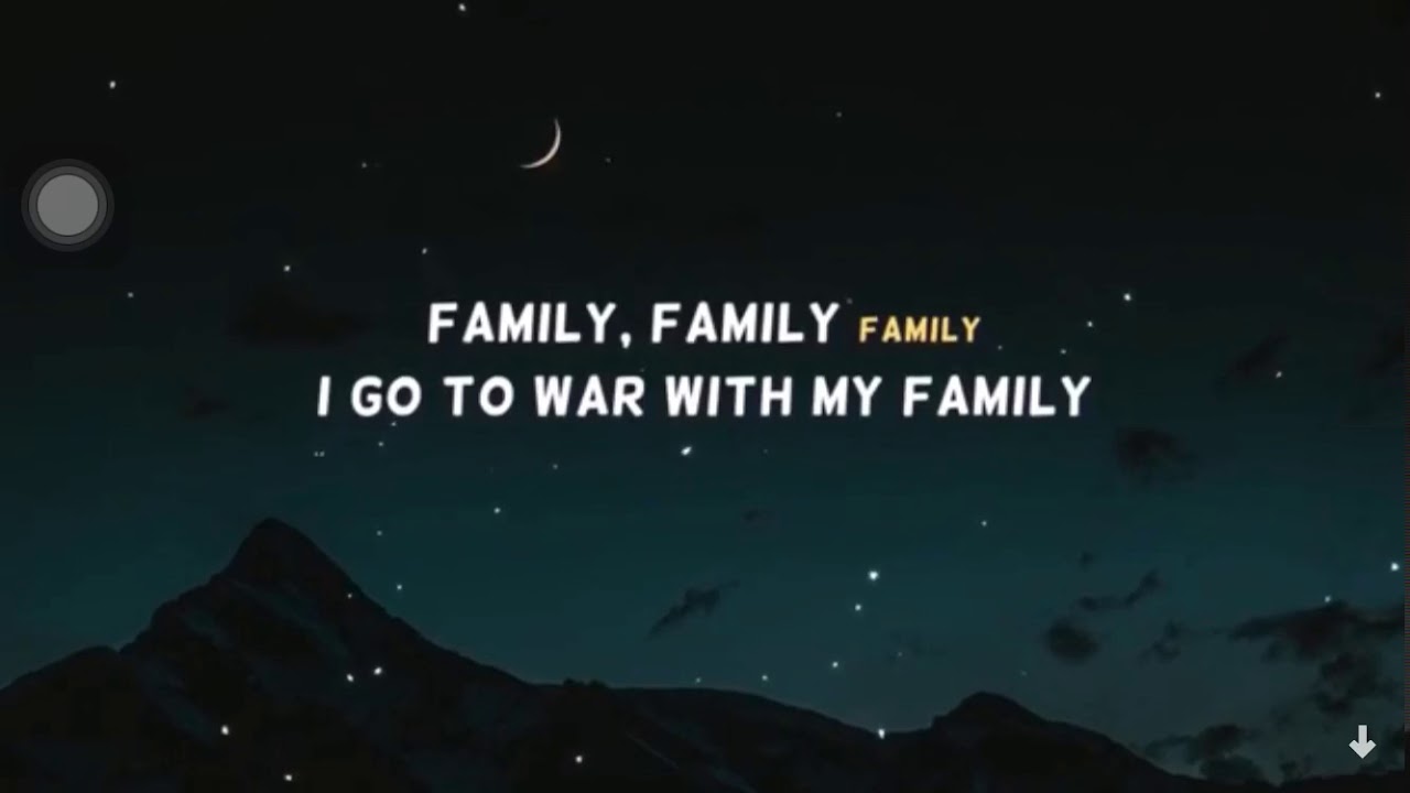 My family song lyrics YouTube