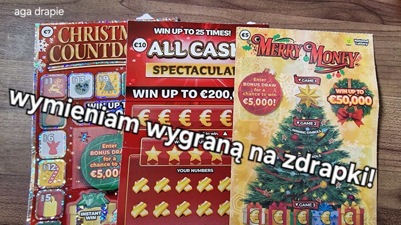 Christmas Countdown🎄dogrywka! | Zdrapki irlandzkie świąteczne | Irish Lottery Scratchcards🎄 