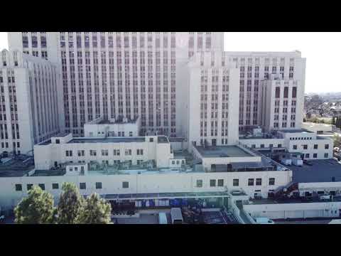 LAC+USC Medical Center drone flyover