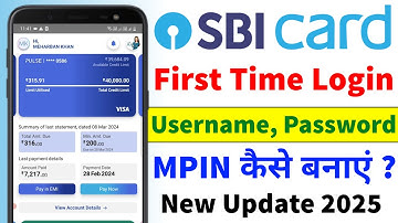 SBI Card First Time Login | SBI Card App Kaise Use Kare | How to Activate SBI Credit Card