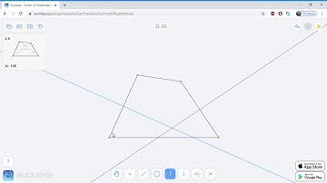 3.9 Euclidea - Center of Quadrilateral - Soluce 4L 10E