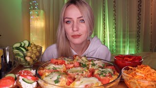 Mukbang | Макароны (Гнезда) С Мясом И Сыром | Macaroni (Nests) With Meat And Cheese Не Asmr