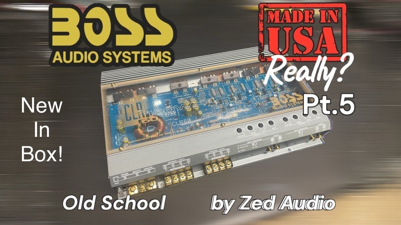 Is it Really made in USA? Boss Audio CLR60 by Zed Audio NEW IN BOX