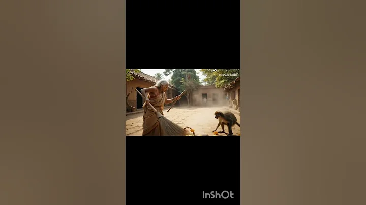 dadi aur monkey ki fight #short #ytshorts #Ai #video #trending