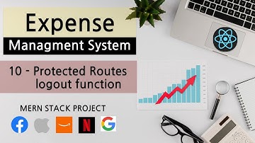 Protected Routes and Logout Function Mern Stack Expense Management System