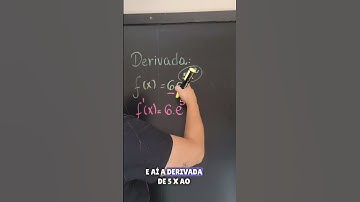 Derivada da função "e" com regra da cadeia