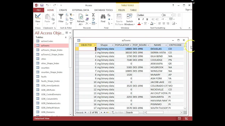 Creating a Query In SQL View (MS Access)