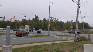 Through & Left Signal in Bedford Commons