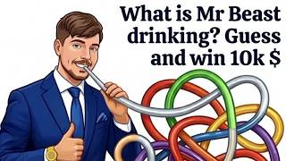 Which Drink is Mr beast Having ?