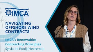 #NOWC23  IMCA&#39;s Renewables Contracting Principles