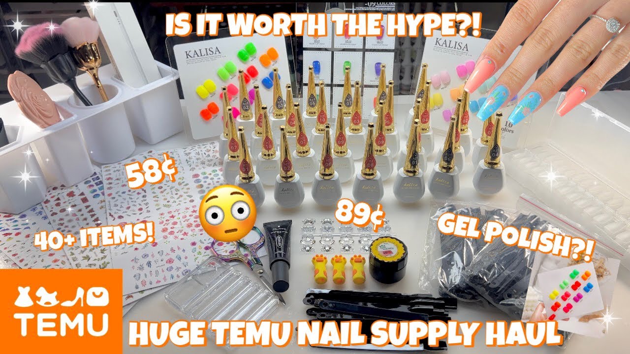Trying Affordable Nail Supplies From Temu