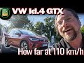 This is how far the NEW VW Id.4 GTX (2024) can drive at 110 km/h