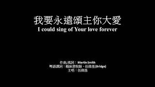 Video thumbnail of "我要永遠頌主你大愛 伍偉基﹙粵語﹚I could sing of Your love forever"