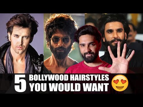 Top 5 Bollywood Hairstyles You Must Try | Best Hairstyles For Men | Indian  Actors Hairstyles - YouTube