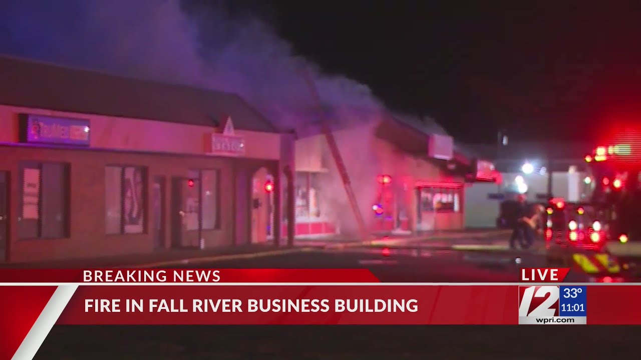 Fire breaks out inside Fall River shopping plaza - YouTube