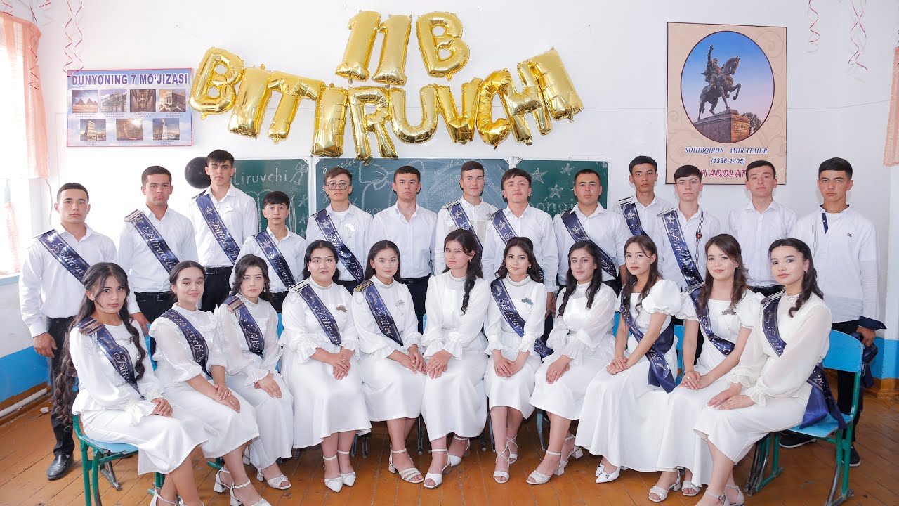 6-SON MAKTABINING 24-MAY BITIRUV KECHASI (11-B SINF)