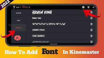 How To Add Custom Fonts In Kinemaster || Kinemaster Me Font Kaise Add Kare2022 ||KineBoy
