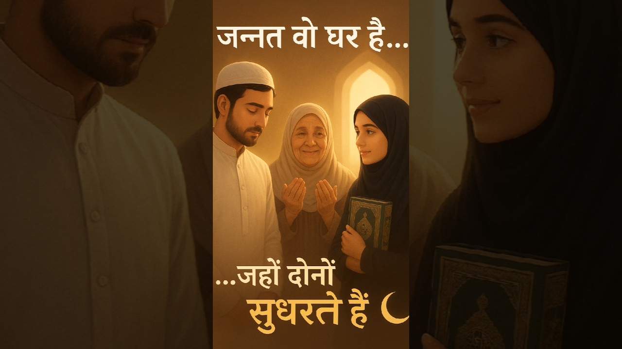 सिर्फ़ ये 2 बातें सीखो! घर की जन्नत 🌙 Islamic video 