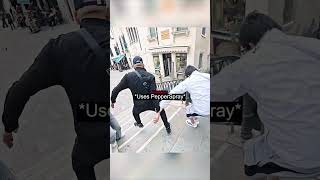 Pickpocket Uses Pepper Spray to Escape!🔫😮