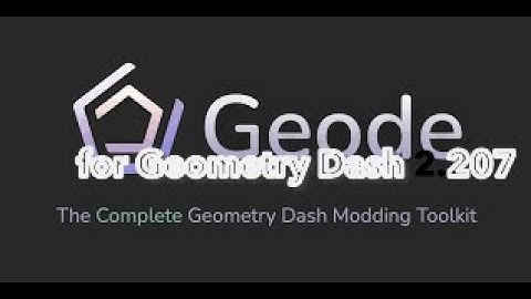 How to install Geode in geometry dash 2.207