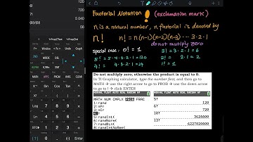 5.3 Part 2/5: Introduction to Factorial & Instructions on TI84 Plus | PreStatistics