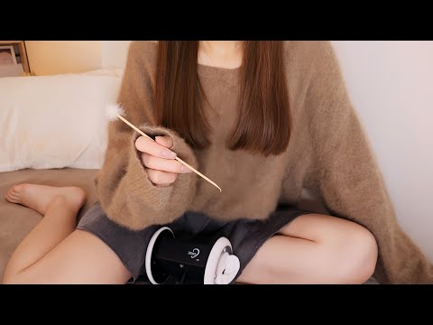 【ASMR】絶対眠れる😴リアルな耳かきであなたを癒します👂🏻/竹耳かき、ステンレス、綿棒、プラスチック、光耳かき、ミミスキット/3dio