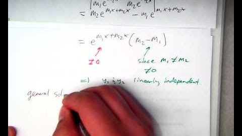 4.3 Solving Linear Homogeneous Equations with constant coefficients