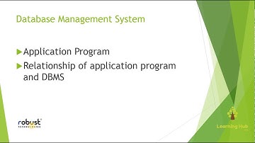 Application Program || Relationship with DBMS ||DBMS Lecture 8