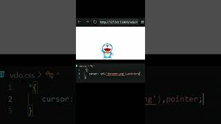 Custom cursor image using css #css3 #coding #csstips #trending #mouse #cssanimation #cssmcq #viral