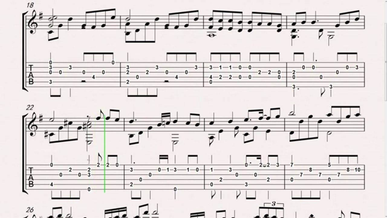 Kiss The Rain (Yiruma) Guitar Solo [Tab] - Youtube