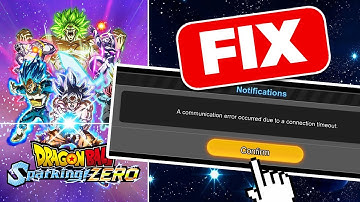How To Fix Dragon Ball Sparking Zero Communication Error (2025)