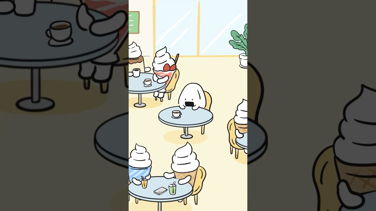 お揃い　#animation #shortanime #cartoon #onigiri #アニメーション