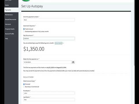 How to set up Auto Pay on your portal