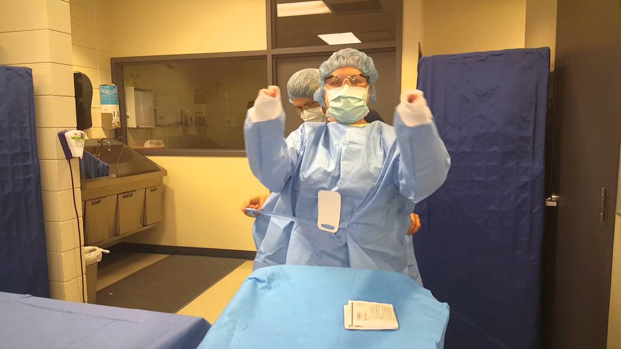 Gowning and Gloving Self YouTube